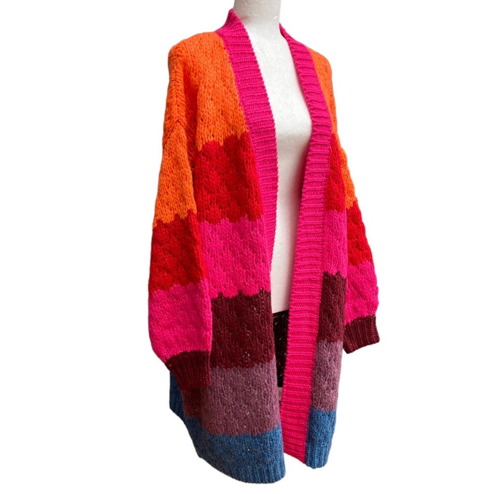 Farm Rio Multi Stripe Cardigan - Picture 11 of 11